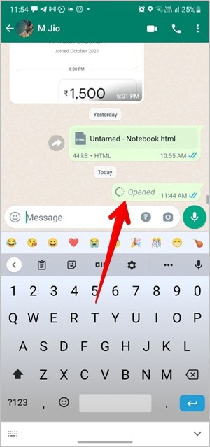 Captura de pantalla Notificar Whatsapp Ver una vez