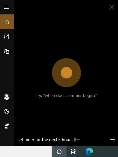 Temporizadores de alarmas de Windows 10 Instrucción del temporizador de Cortana