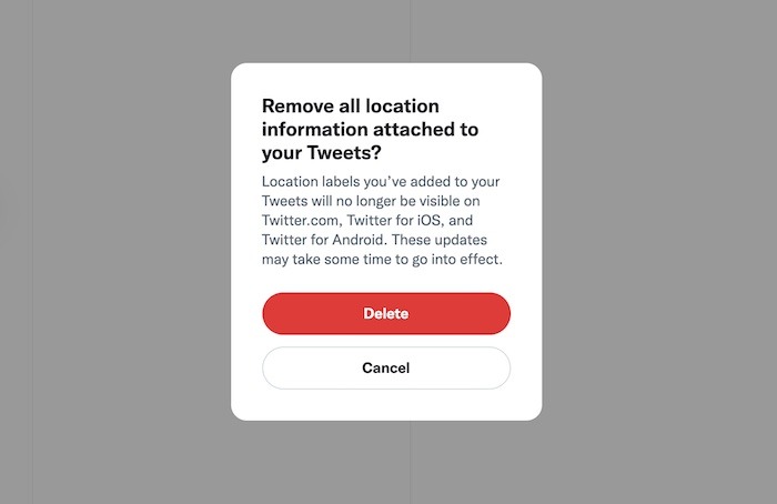 Delete Anything Twitter Account Remove Location