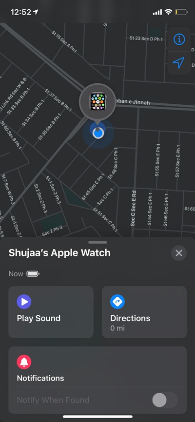 Localizar Apple Watch Buscar mi aplicación Localizar 