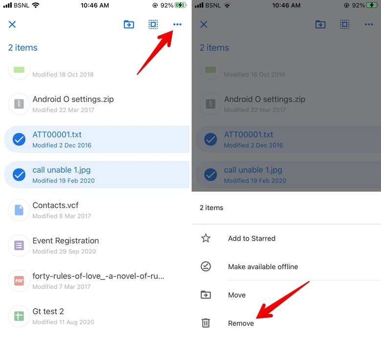 Google Drive Eliminar Archivos Múltiples Móviles
