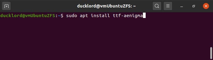 Instalar fuentes en Ubuntu 2004 Single Font
