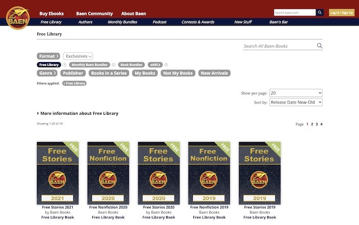 Sitios gratuitos Descargar libros electrónicos Baen