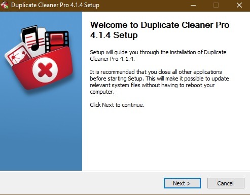 Eliminar archivos duplicados Instalación de Windows Duplicate Cleaner Projpg