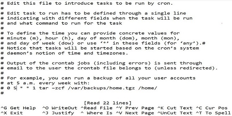 Programar tareas en Ubuntu 2