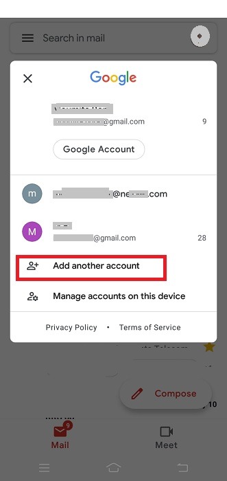 Gmail Gestión múltiple Añadir cuenta Móvil Tablet