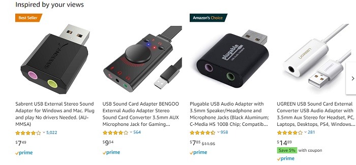 Comprar adaptadores USB en línea Amazon