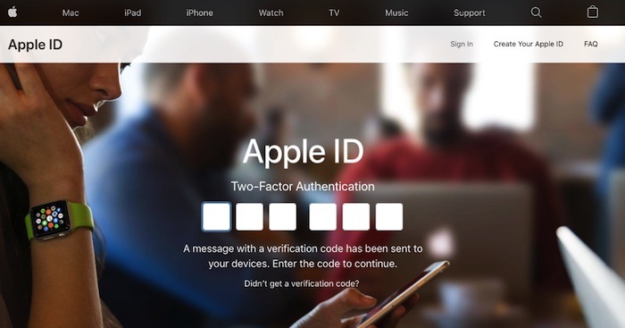 Deberá ingresar el código de verificación de su notificación de iOS en su cuenta de ID de Apple.