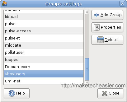 Configuración de grupos de Ubuntu