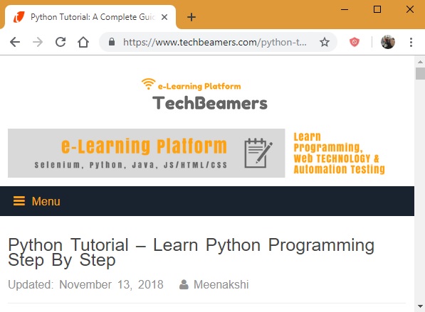 TechBeamers Python.org Tutoriales