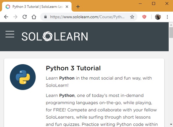 Tutoriales de Sololearn Python 3
