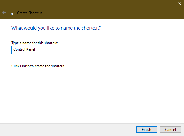 Maneras de abrir el panel de control en Windows 10 Desktop2