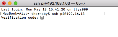 Ahora, cuando intente conectarse a su Raspberry Pi a través de SSH, se le pedirá que ingrese un código de verificación. 