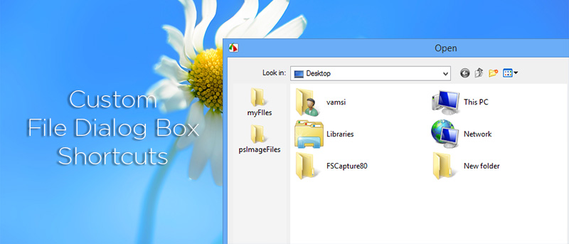 Cómo crear accesos directos personalizados en el cuadro de diálogo de archivos de Windows