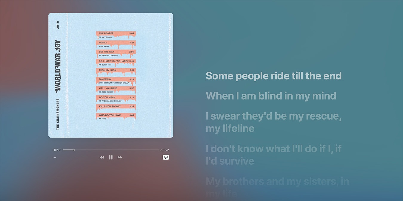 Apple Music Lyrics Cover