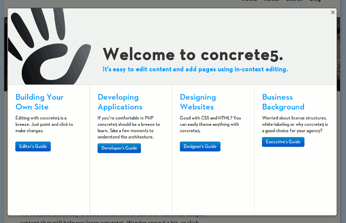 concrete5-login-guide