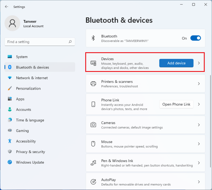 Retardo de audio de Bluetooth Configuración de Bluetooth de Windows Agregar dispositivo