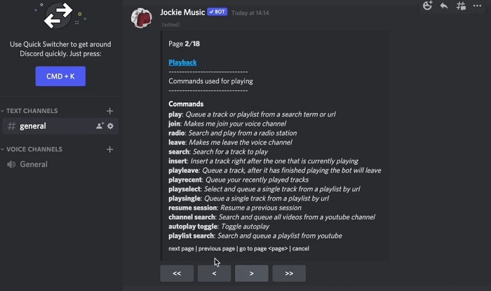 Discord Music Bots para agregar a su servidor Jockie