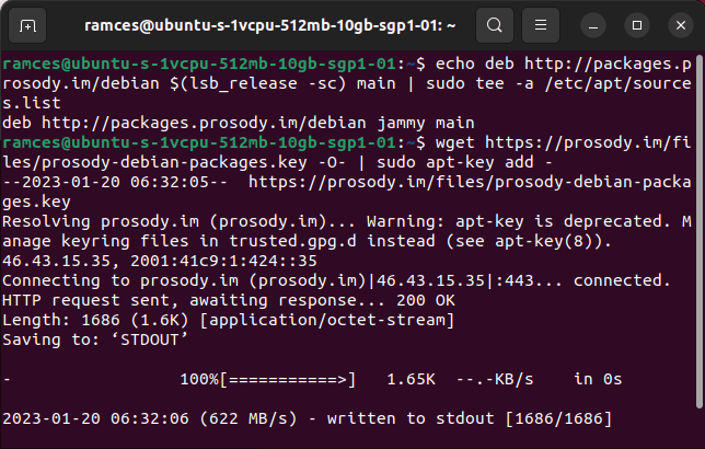 Instalar Jitsi Linux 07 Incluir Prosody Repo