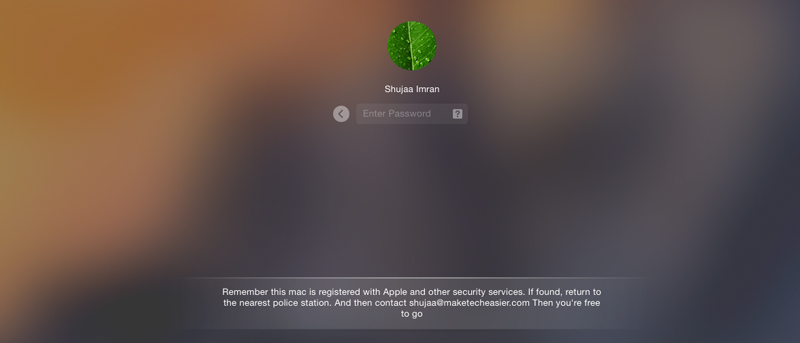 Agregue un mensaje personalizado a la pantalla de inicio de sesión de su Mac