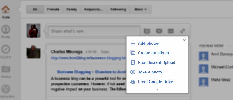 Cómo compartir fotos de Google Drive a Google+