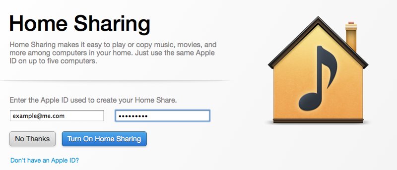 Cómo configurar Compartir en casa en iTunes