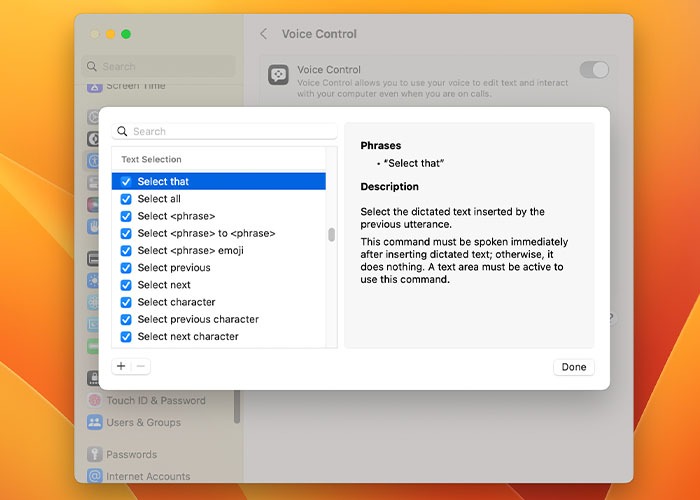 Using Voice Control On Mac Text Selection