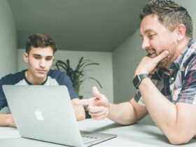 Man Using Voice Control On Mac